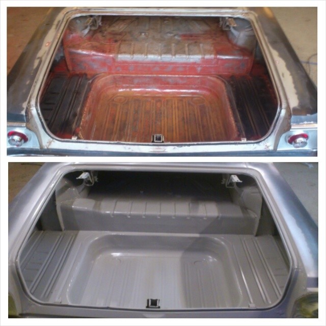 Trunk before & after.